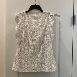 White House Black Market Lace Blouse